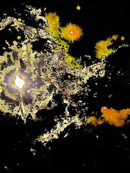 تصویر سه بعدی از تصویر فضایی در کیهان