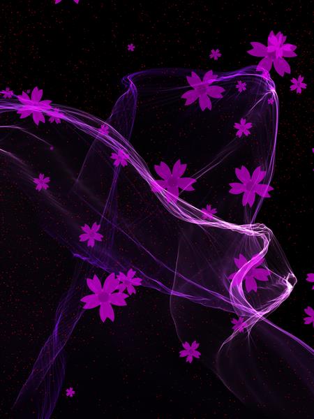 تصاویر سه بعدی زیبا از شکوفه های گل