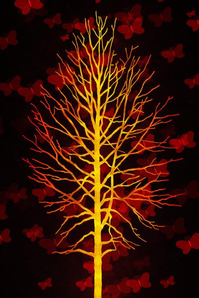 تصاویر سه بعدی از درخت زیبا
