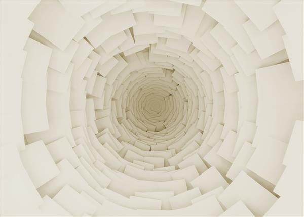 کاغذ دیواری انتزاعی سه بعدی اتاق خالی از مکعب ها رندر تکنولوژی حداقل نقاشی دیواری برای دکوراسیون داخلی منزل
