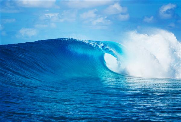 موج اقیانوس آبی گشت و گذار حماسی