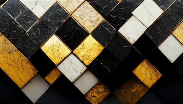 تصویر شطرنجی کاشی‌های سرامیکی سیاه و سفید زرد و سفید با الگوهای مرمری دیوارهای کف مناظر طرح‌های انتزاعی داخلی پس‌زمینه لوکس آثار هنری سه بعدی پس‌زمینه شطرنجی برای کسب‌وکار