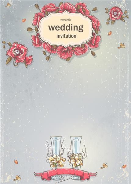 دعوتنامه عروسی با عکس عینک عروسی