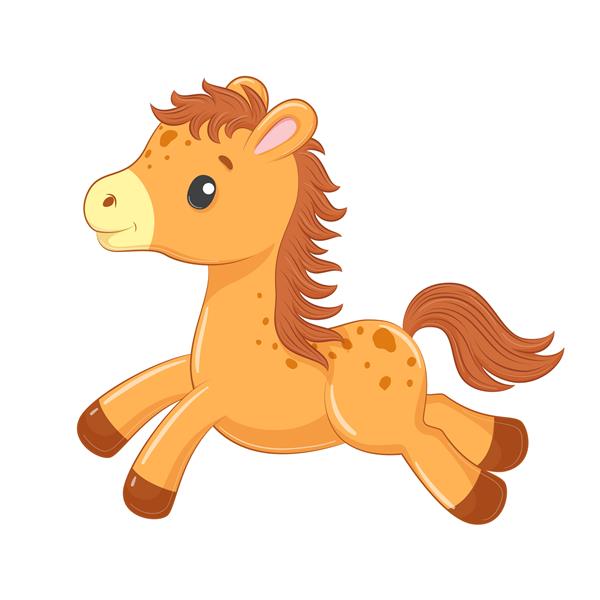 اسب بچه ناز به سبک کارتونی