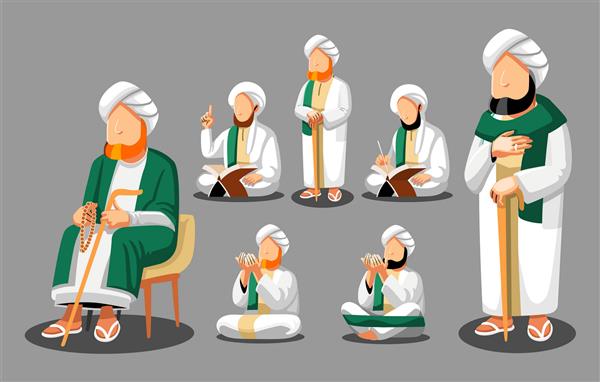 علمای مسلمان روایات اسلامی با خواندن قرآن به درگاه خداوند دعا می کنند