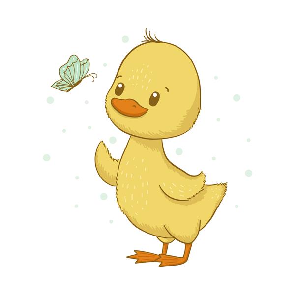 اردک بچه ناز جدا شده