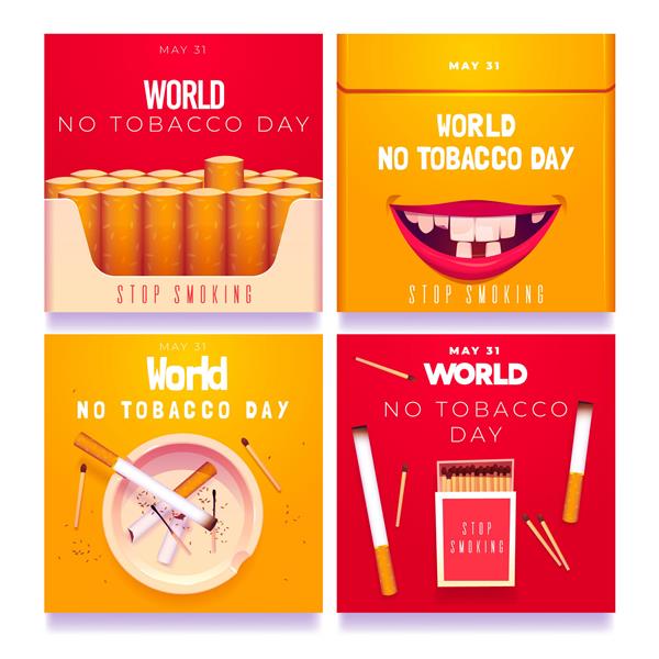 مجموعه پست های اینستاگرام واقع بینانه روز بدون دخانیات