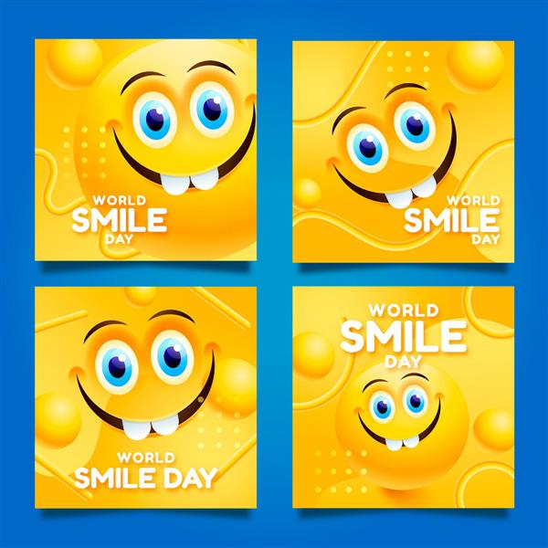 مجموعه پست های اینستاگرام روز لبخند واقعی