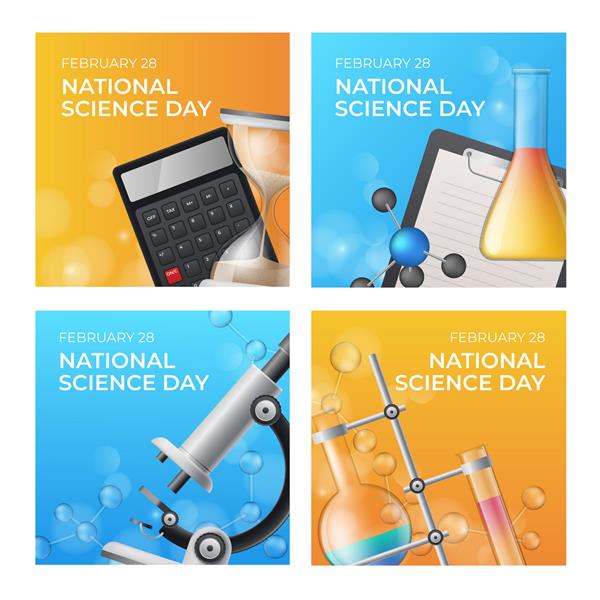 مجموعه پست های اینستاگرام واقعی روز ملی علم