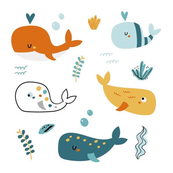 مجموعه ای از نهنگ های بامزه