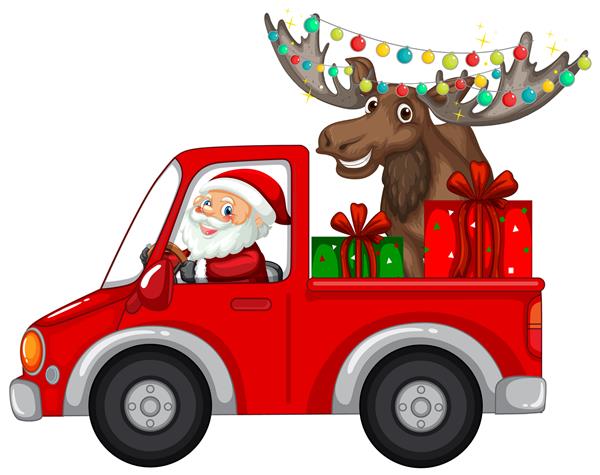 رانندگی بابانوئل تا تحویل هدایای کریسمس