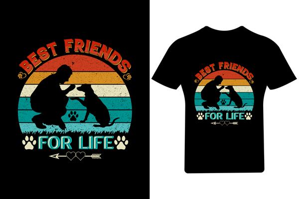 تی شرت بهترین دوستان برای زندگی تی شرت بهترین دوست پیراهن سگ