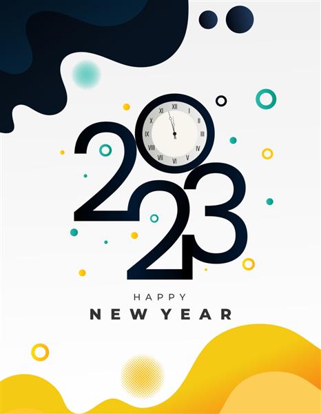 طراحی پوستر سال نو مبارک 2023