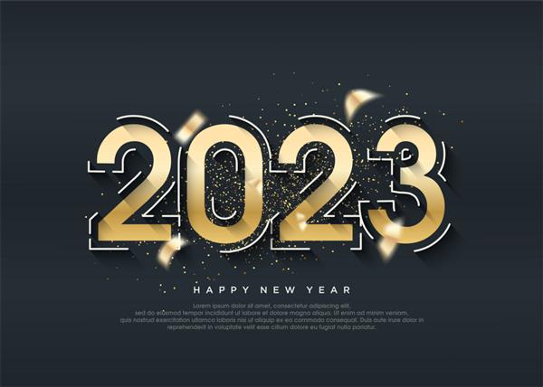 شماره طلای کلاسیک 2023 برای تبریک جشن سال نو 2023