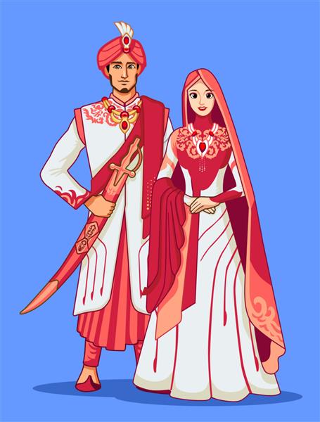 عروس پاکستانی با لباس سنتی صورتی