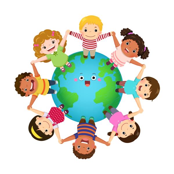 بچه های چندفرهنگی که در سراسر جهان دست در دست هم گرفته اند روز کودک مبارک