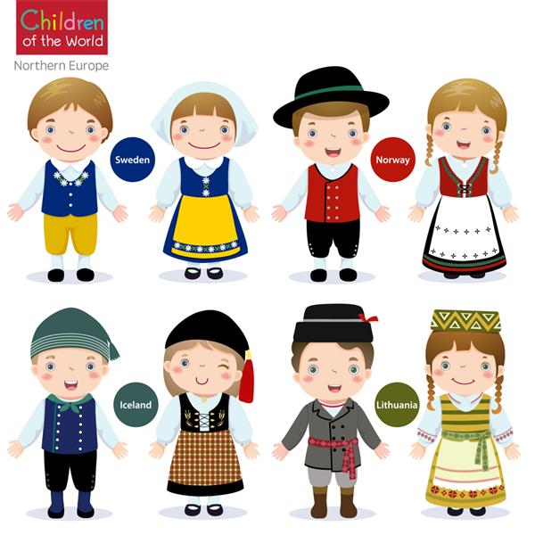 بچه های جهان-سوئد-نروژ-ایسلند-لیتوانی