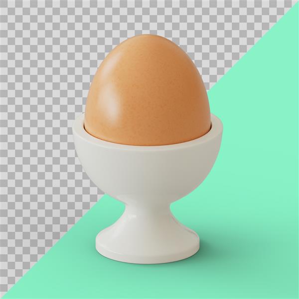 تخم مرغ سه بعدی در یک فنجان تخم مرغ