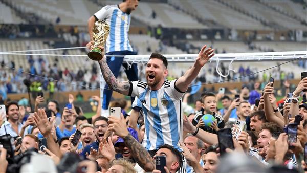 عکس مسی کاپیتان تیم آرژانتین در قهرمانی جام جهانی 2022