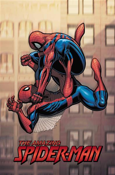نقاشی دو مرد عنکبوتی در حال مبارزه با همدیگر