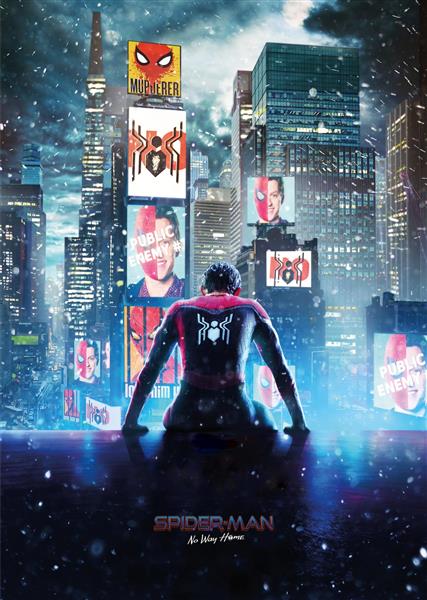 پوستر فیلم راهی برای خانه نیست مرد عنکبوتی در شهر