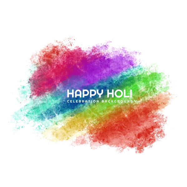 جشن هولی رنگارنگ برای پس‌زمینه جشنواره هندی