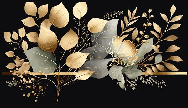 گل بهاری در پس‌زمینه وکتور آبرنگ چاپ مینیمالیست زیبا برای دکور شما برای تبریک کارت پستال و تصویر برداری پوستر