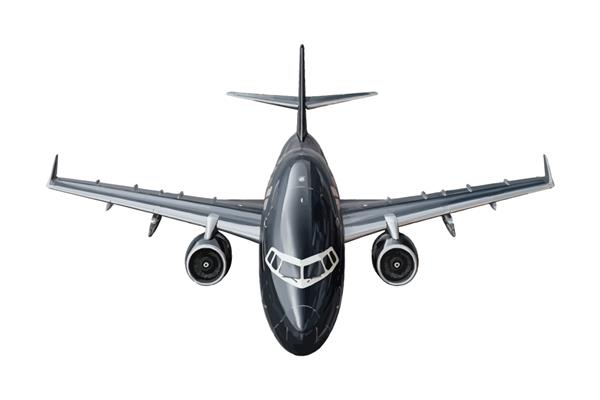 هواپیمای وکتور واقع گرایانه سه بعدی جدا شده از بالا جدا شده بر روی تصویر برداری کارتونی پس زمینه