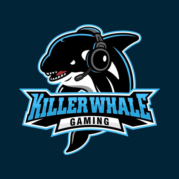 لوگوی نهنگ قاتل برای بازی های ورزشی تصویر برداری