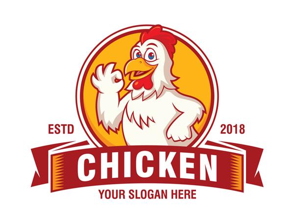 لوگوی مرغ مبارک برای رستوران