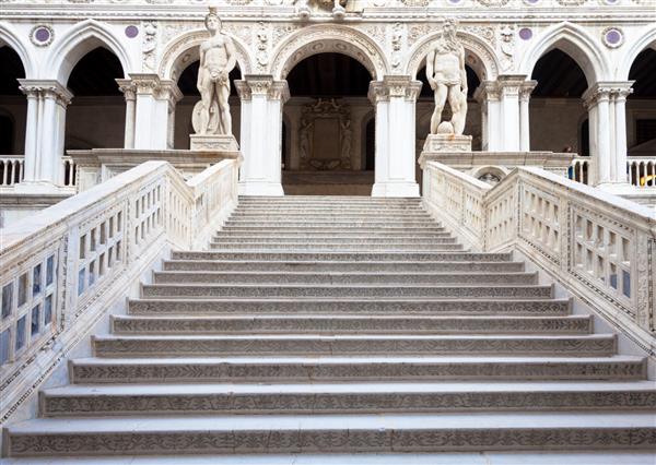 ونیز ایتالیا جزئیات پلکان palazzo ducale