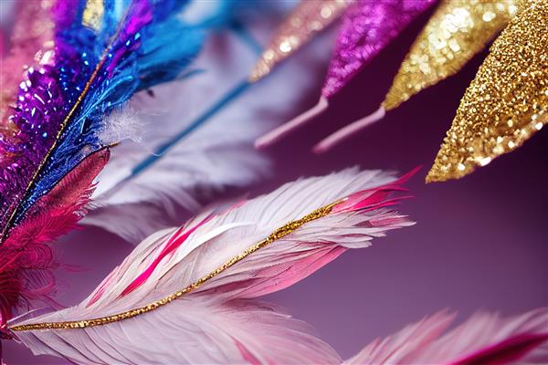 جشنواره موسیقی کارناوال برزیل کارناوال ماسک feathers ai