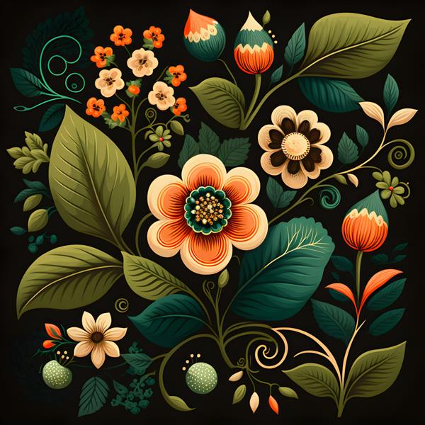 تصویر رنگ های پاستلی الگوی گل