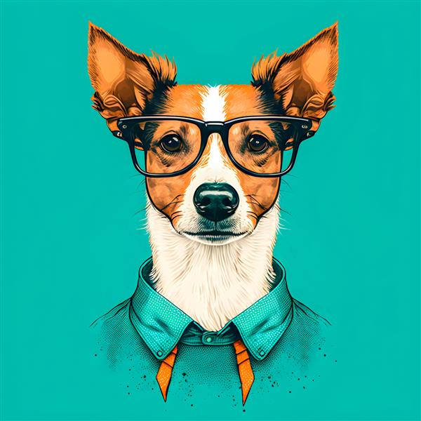 بامزه هیپستر بامزه هنر سگ های انسان نما