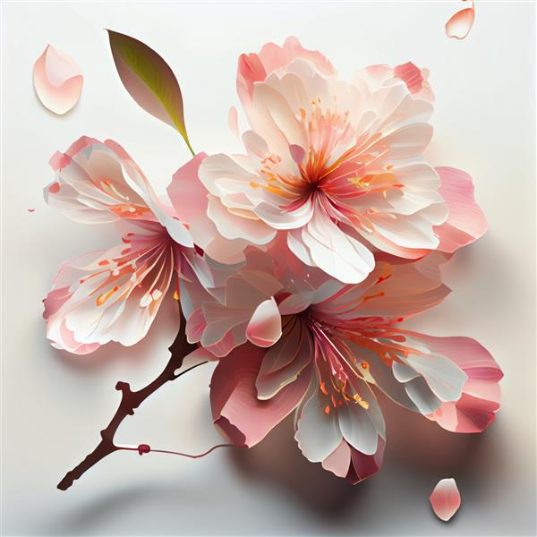 شکوفه گیلاس ساکورا گل صورتی گلبرگ تصویر گل
