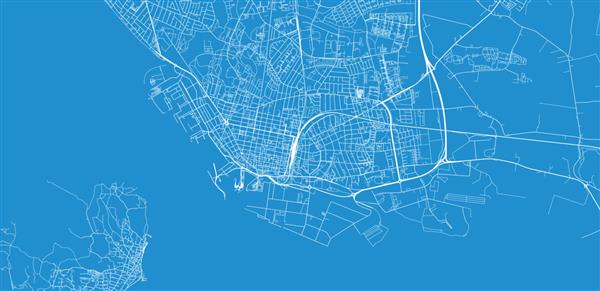 نقشه شهر وکتور شهری اسبیرگ دانمارک