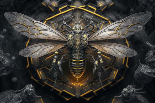 طراحی حشرات با چاپ مینیمالیستی زیبا برای دکوراسیون شما