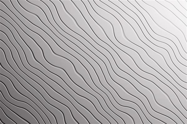 بافت پس‌زمینه خاکستری مد روز با منحنی‌های خطوط امواج مورب