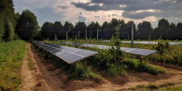 پانل های فتوولتائیک نیروگاه خورشیدی