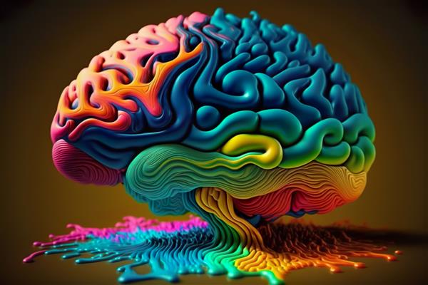 روش طوفان فکری پلاستیسیته مغزی انتزاعی رنگارنگ مغز