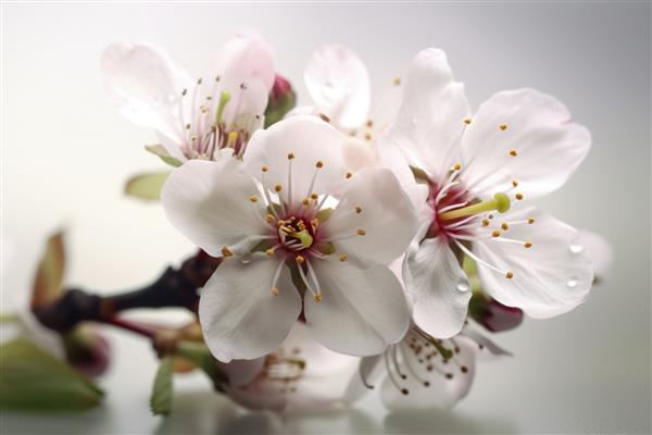 شاخه های بهاره شکوفه های گیلاس مولد aix9