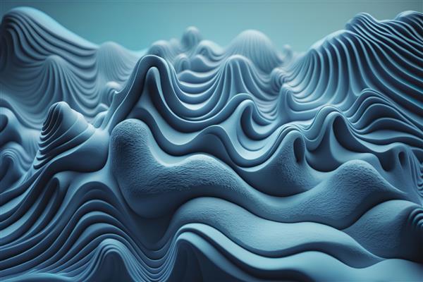 پس زمینه انتزاعی امواج سه بعدی aix9