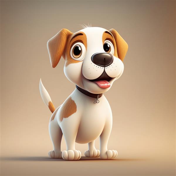 سگ ناز کارتونی خندان با کمک سه بعدی ساخته شد