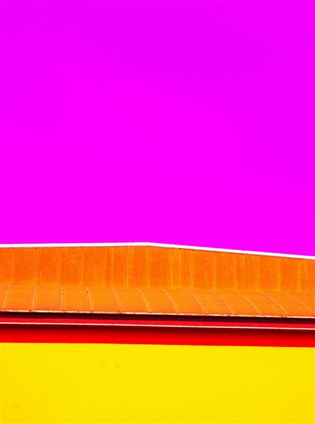 هندسه معماری رنگارنگ کاغذ دیواری شیک تابستانی مفهومی مینیمال