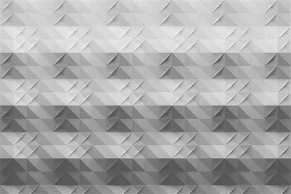 الگوی خاکستری سفید با چین در سبک اوریگامی