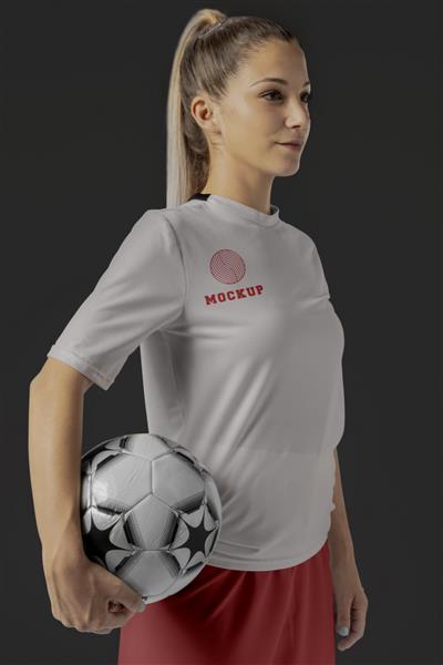 ماکت لباس فوتبالیست زن