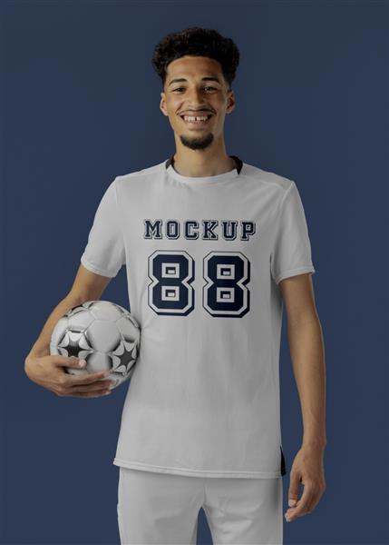 ماکت لباس فوتبالیست مرد