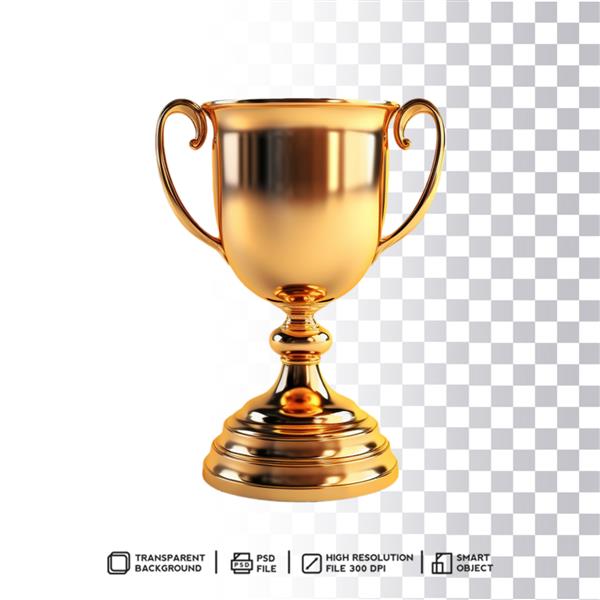 جایزه براق طلایی نمادین در زمینه شفاف