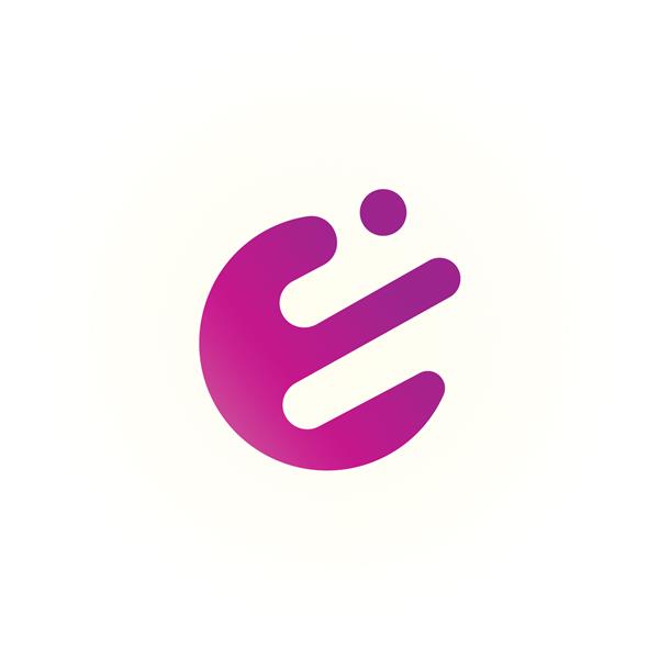 وکتور مفهومی لوگو EPS 10 نماد E چکیده وکتور آرم الفبا