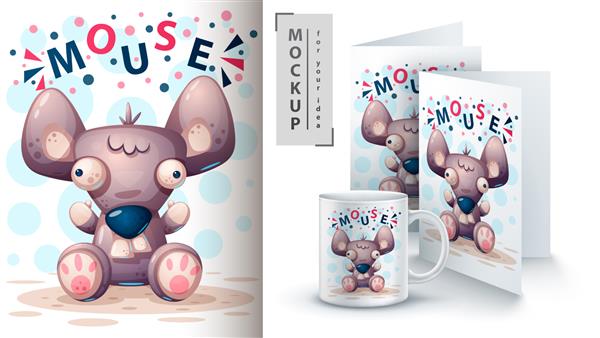 سلام موش موش - ماکت ایده شما وکتور eps 10